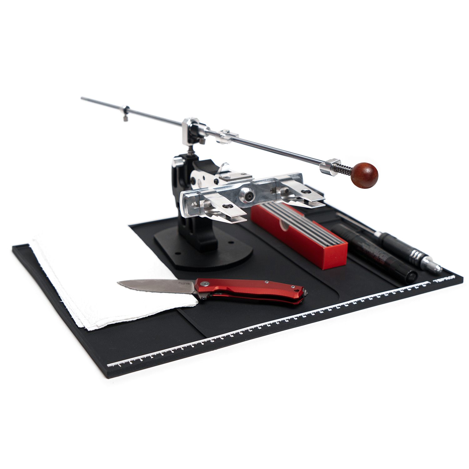 Коврик TSPROF для сборки, разборки, заточки ножей (графит)